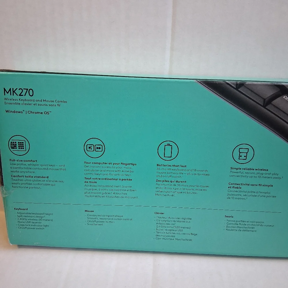 Logitech Keyboard And Mouse Set NWT